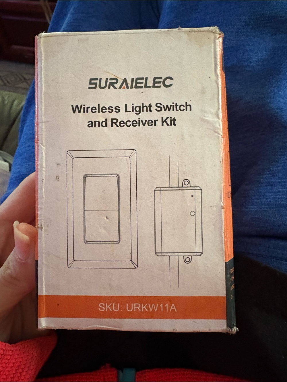 Wireless Light Switch & Receiver Kit - White